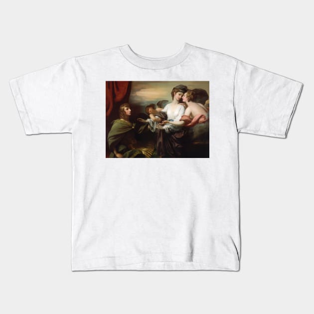 Helen Brought to Paris by Benjamin West Kids T-Shirt by Classic Art Stall